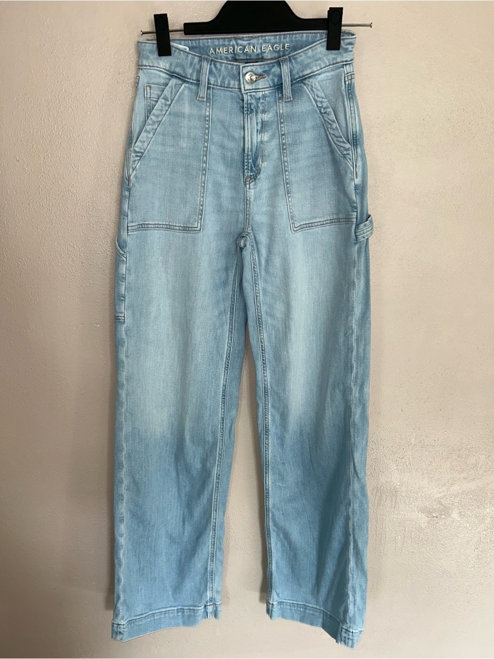 American Eagle Outfitters Light Blue Denim wide leg Jeans
